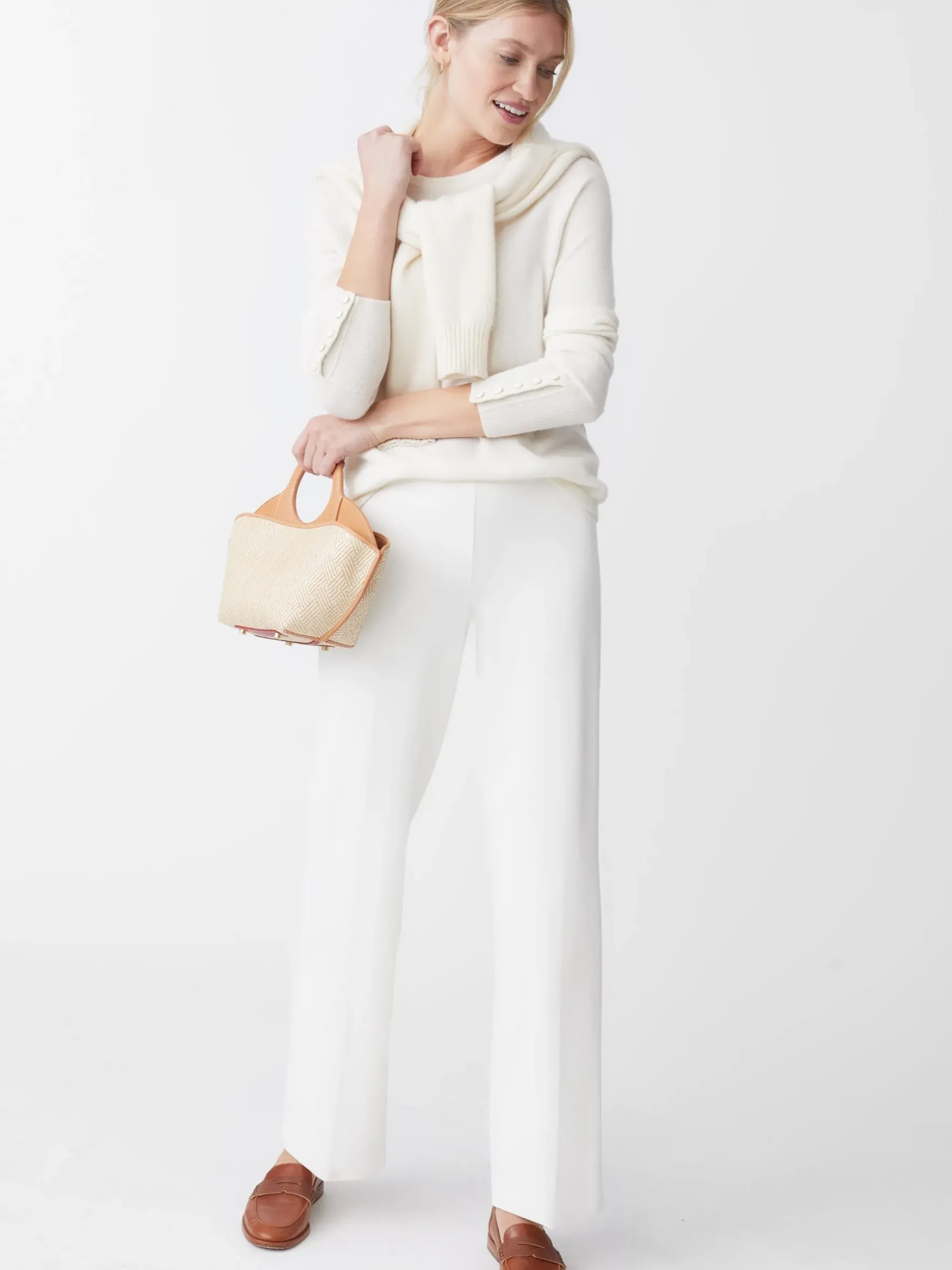 J.McLaughlin Carter Pants Ivory Discount
