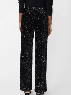 J.McLaughlin Carter Sequin Pants Black Fashion