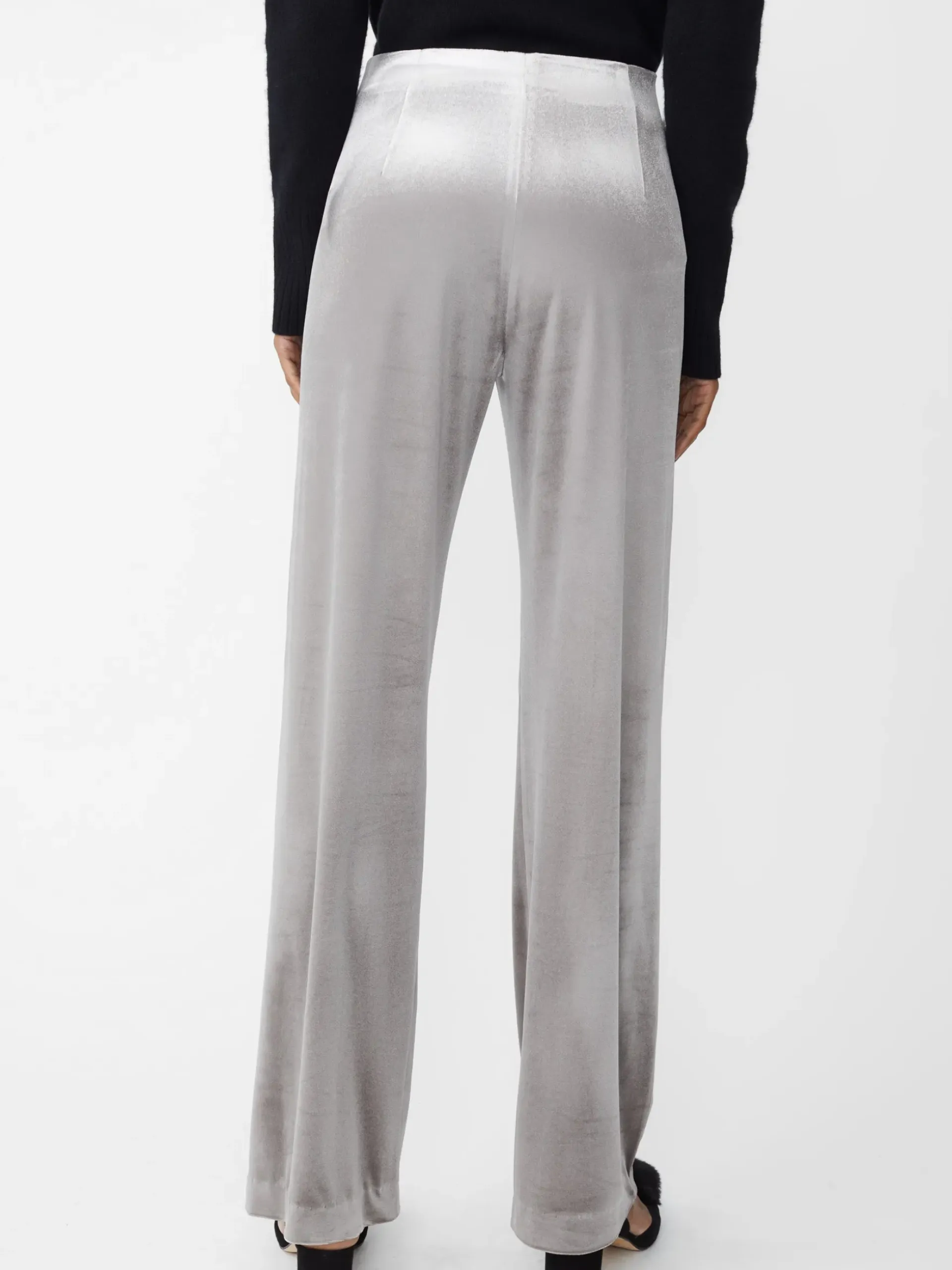 J.McLaughlin Carter Velvet Pants SilverGrey Hot