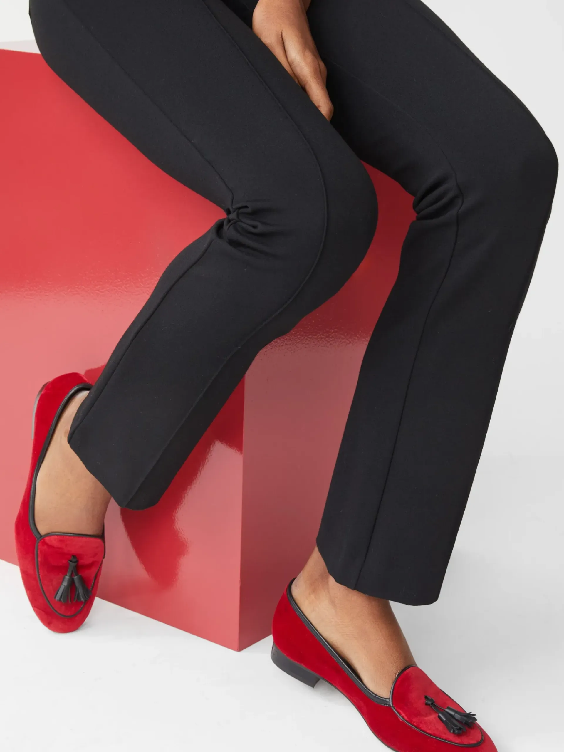 J.McLaughlin Cecily Velvet Loafers Red Outlet