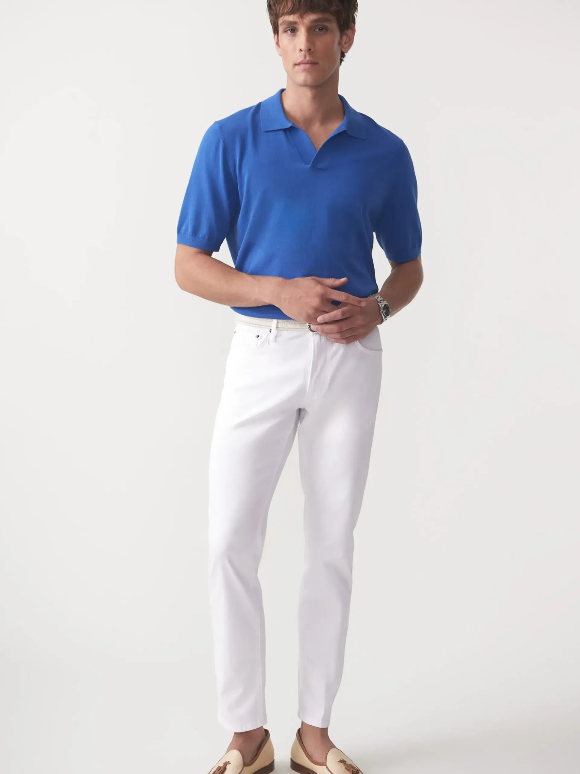 J.McLaughlin Cillian Polo Sweater Blue Online