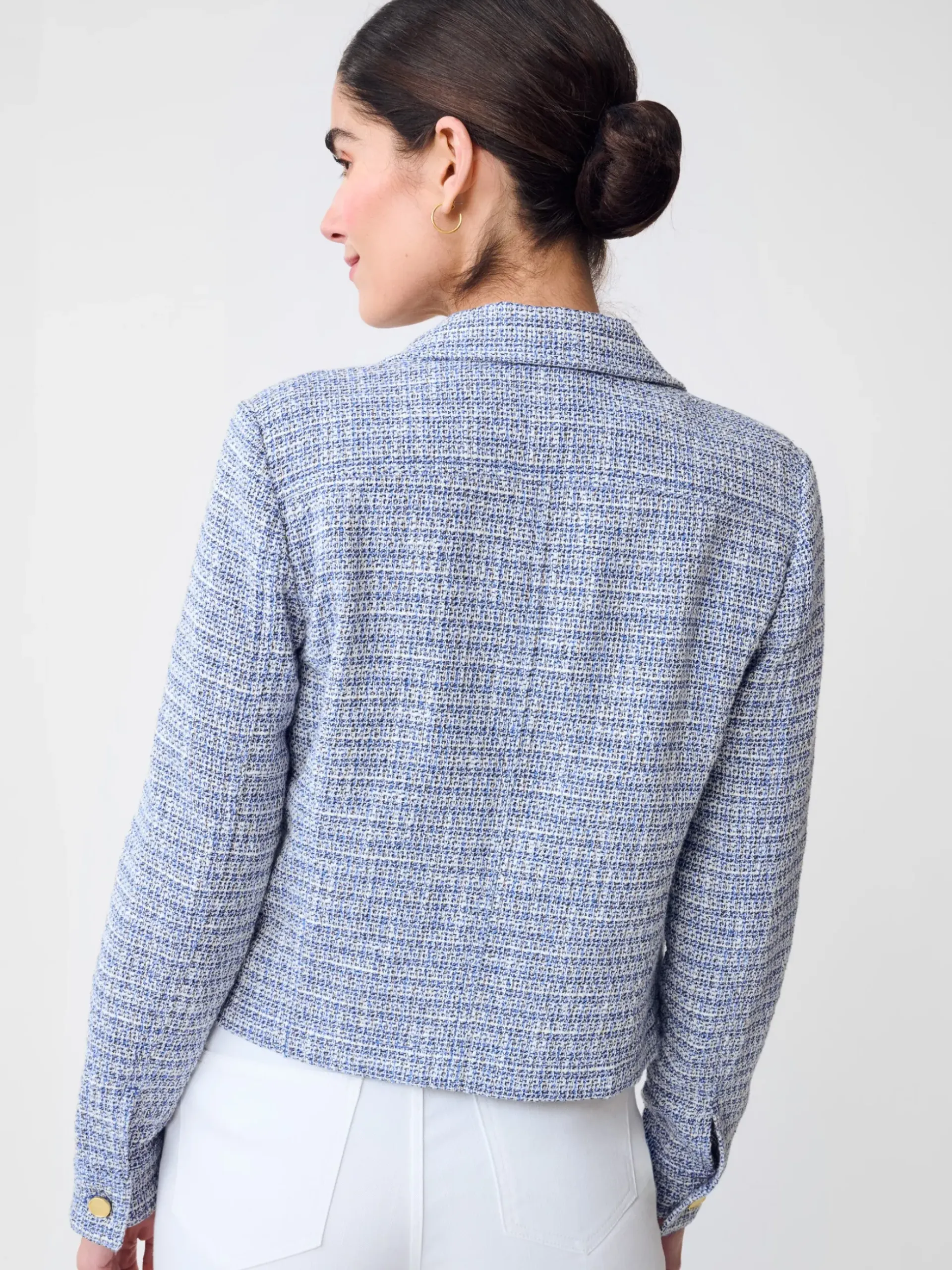 J.McLaughlin Colby Tweed Jacket Blue/Multi Best