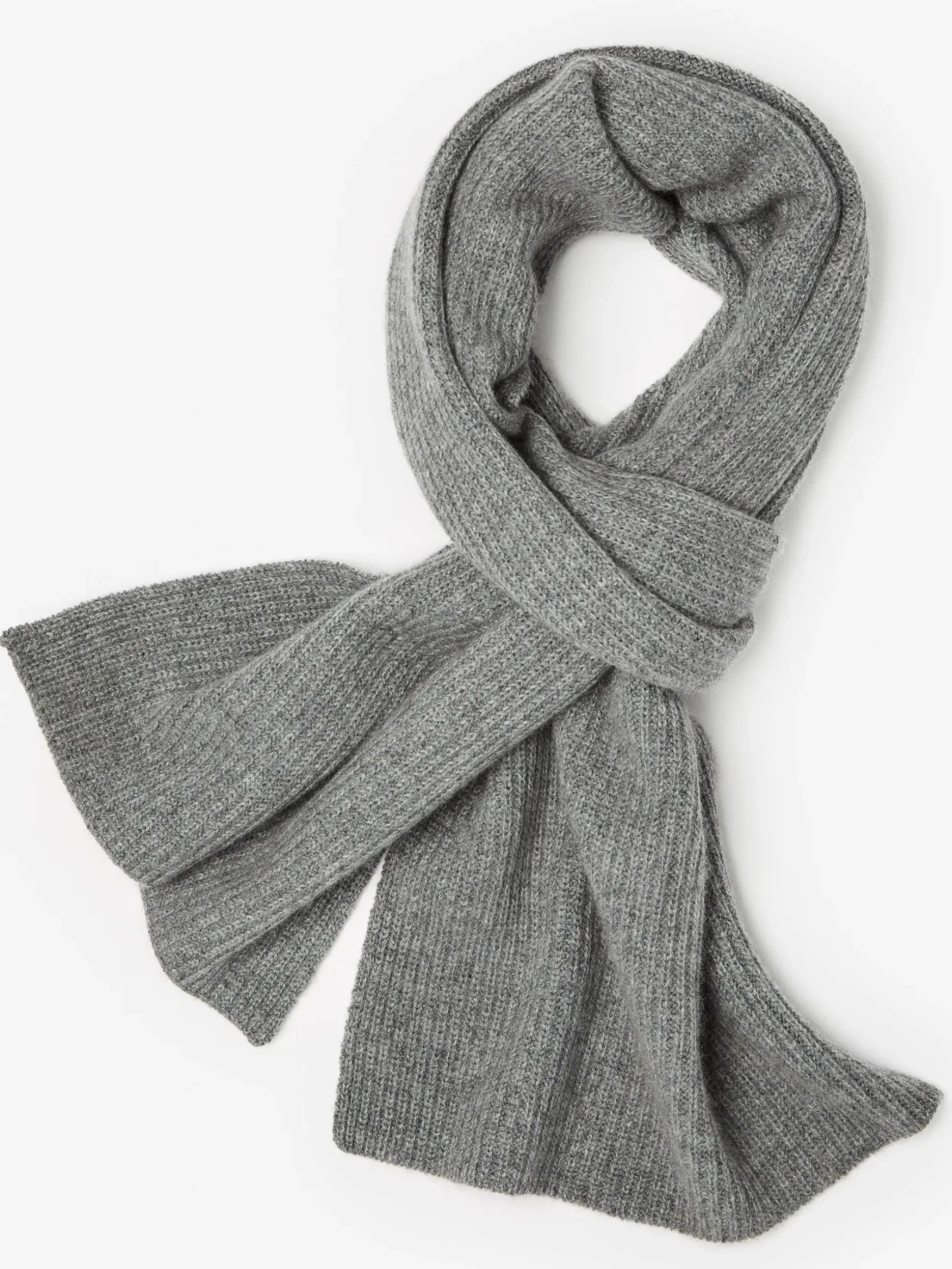 J.McLaughlin Colton Cashmere Scarf LightGrey Best