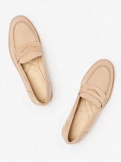 J.McLaughlin Concetta Suede Loafers Natural Clearance