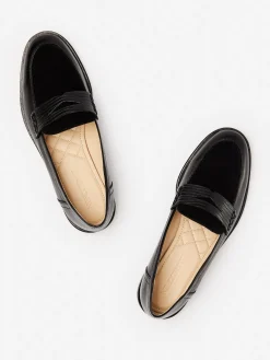 J.McLaughlin Concetta Suede u0026 Leather Loafers Black Sale