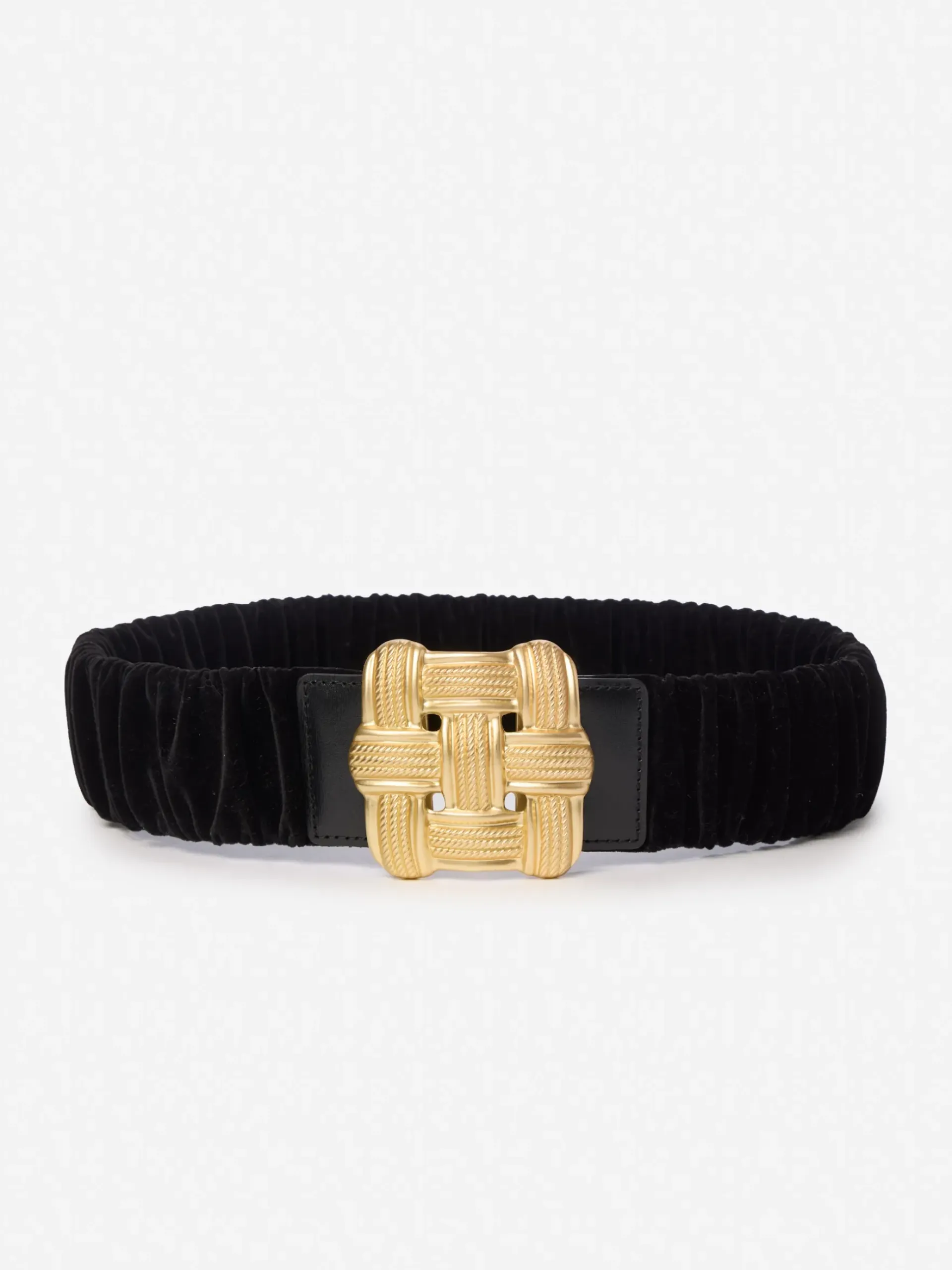 J.McLaughlin Daisy Velvet Belt Black Discount