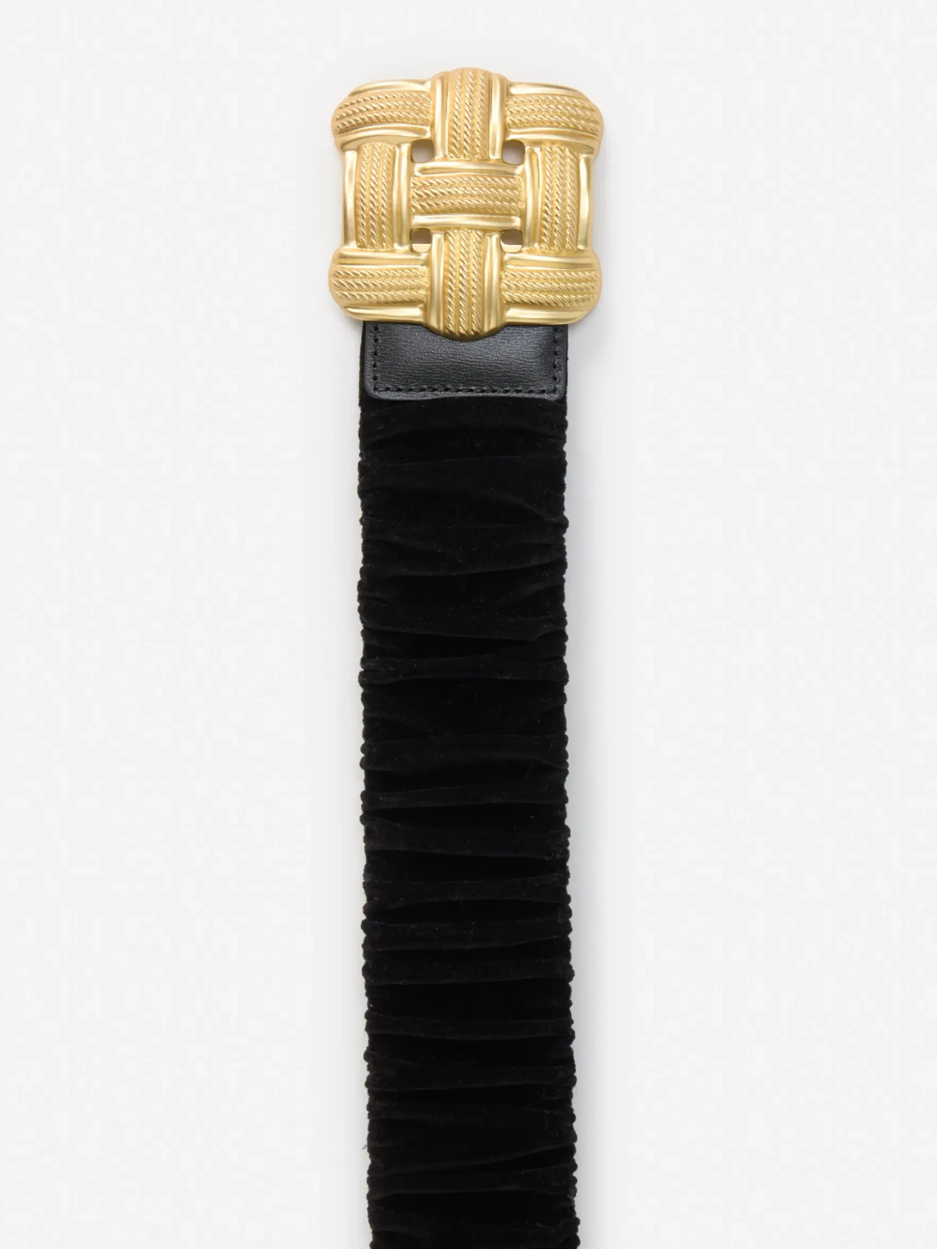J.McLaughlin Daisy Velvet Belt Black Discount