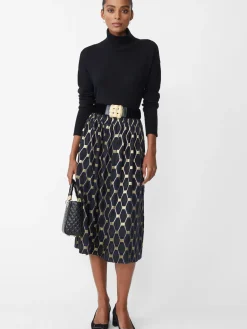 J.McLaughlin Daisy Velvet Belt Black Discount