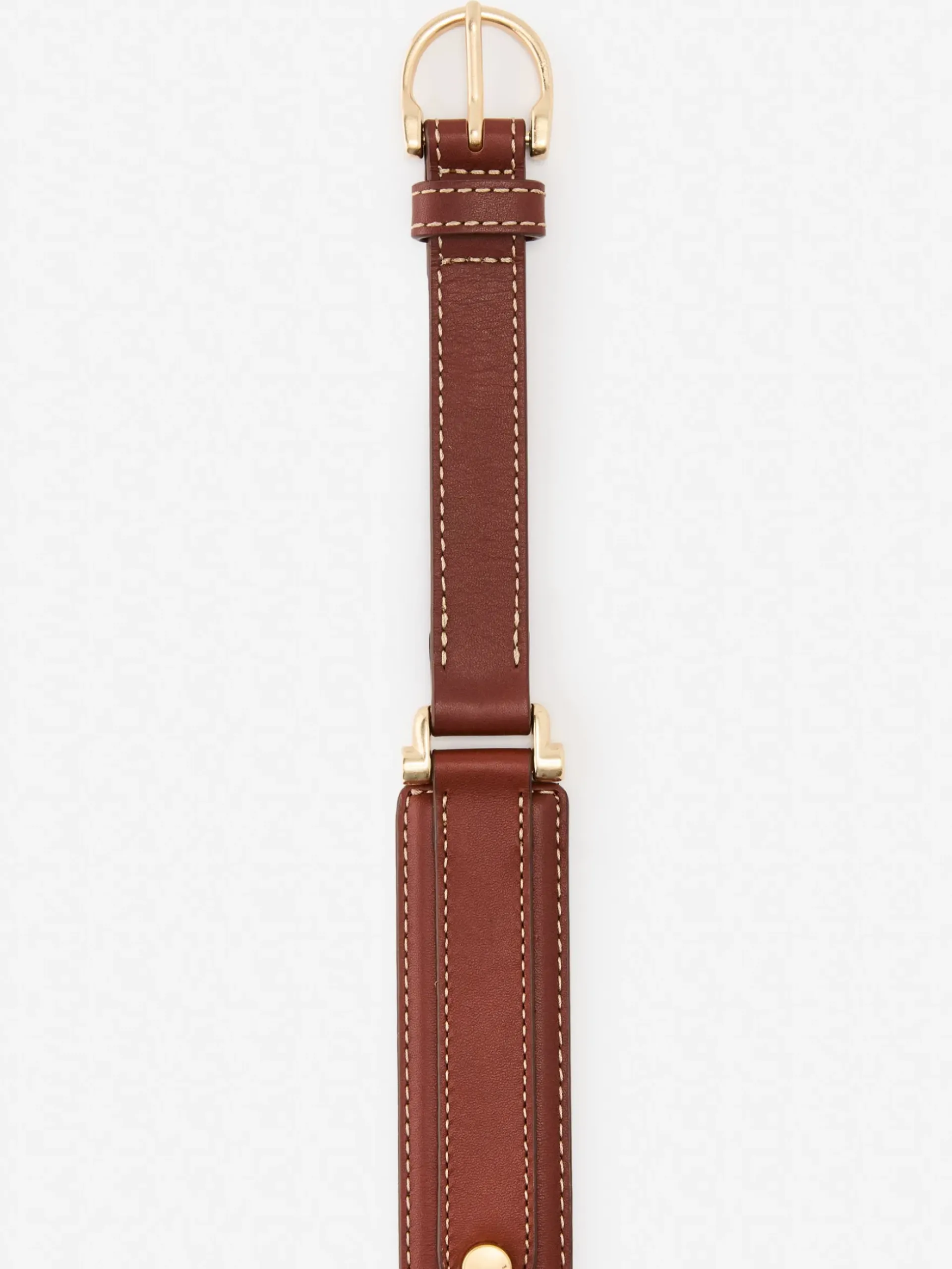 J.McLaughlin Danica Leather Belt Cognac Sale