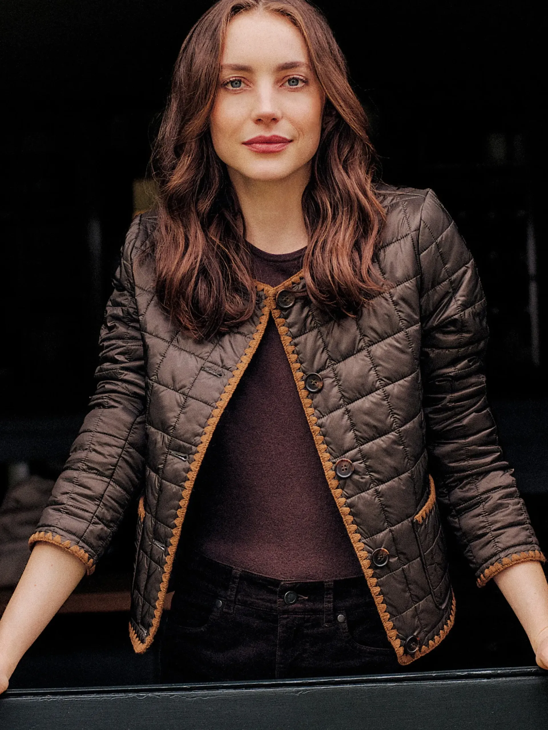 J.McLaughlin Danica Puffer Jacket DarkOlive Fashion