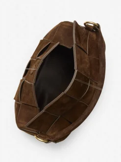 J.McLaughlin Deni Woven Suede Crossbody DarkBrown Online