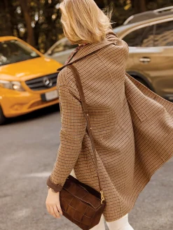 J.McLaughlin Deni Woven Suede Crossbody DarkBrown Online