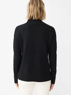 J.McLaughlin Dina Cashmere Turtleneck Black Fashion
