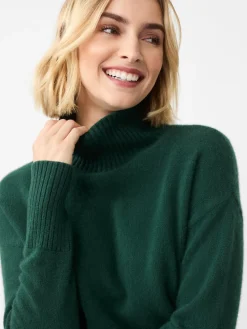 J.McLaughlin Dina Cashmere Turtleneck DeepEmerald Clearance