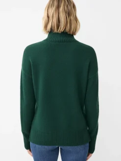 J.McLaughlin Dina Cashmere Turtleneck DeepEmerald Clearance
