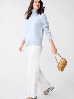 J.McLaughlin Dina Metallic Cashmere Sweater PowderBlue Best