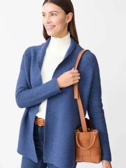 J.McLaughlin Dover Cardigan HeatherDarkDenim Best