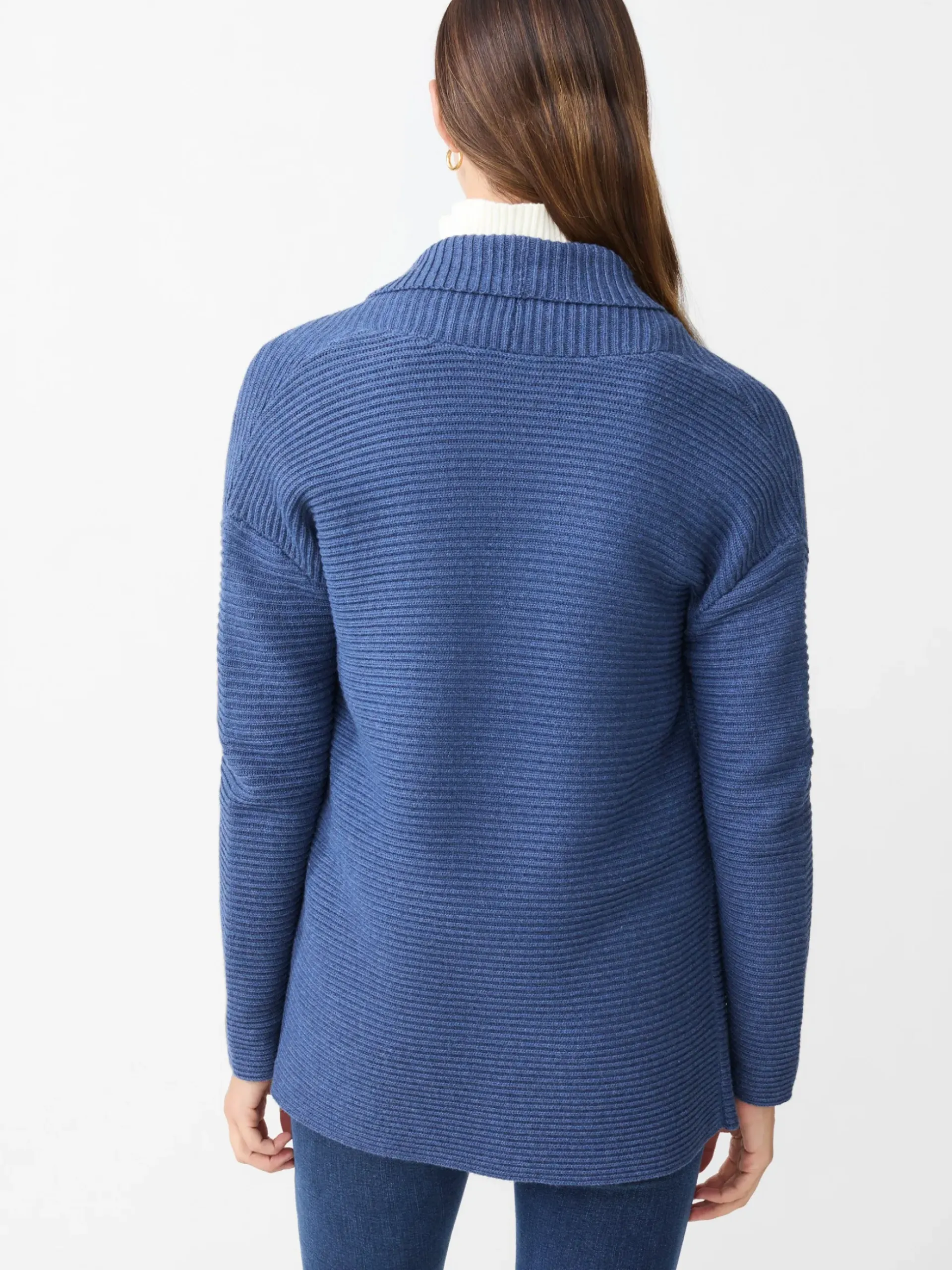 J.McLaughlin Dover Cardigan HeatherDarkDenim Best