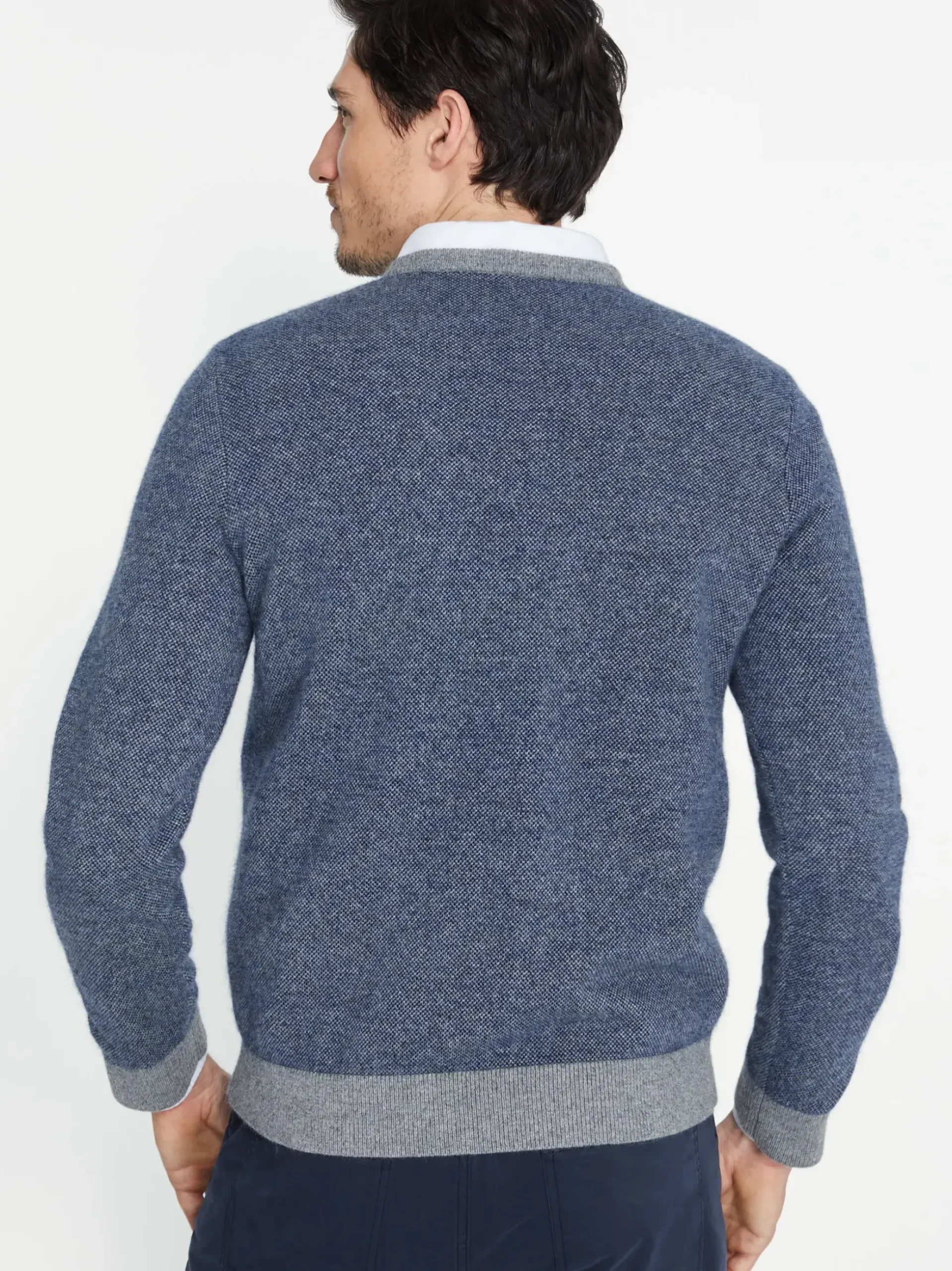 J.McLaughlin Dunkeld Sweater Navy/Gray New