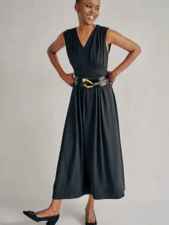 J.McLaughlin Ellingtone Leather Belt Black Fashion