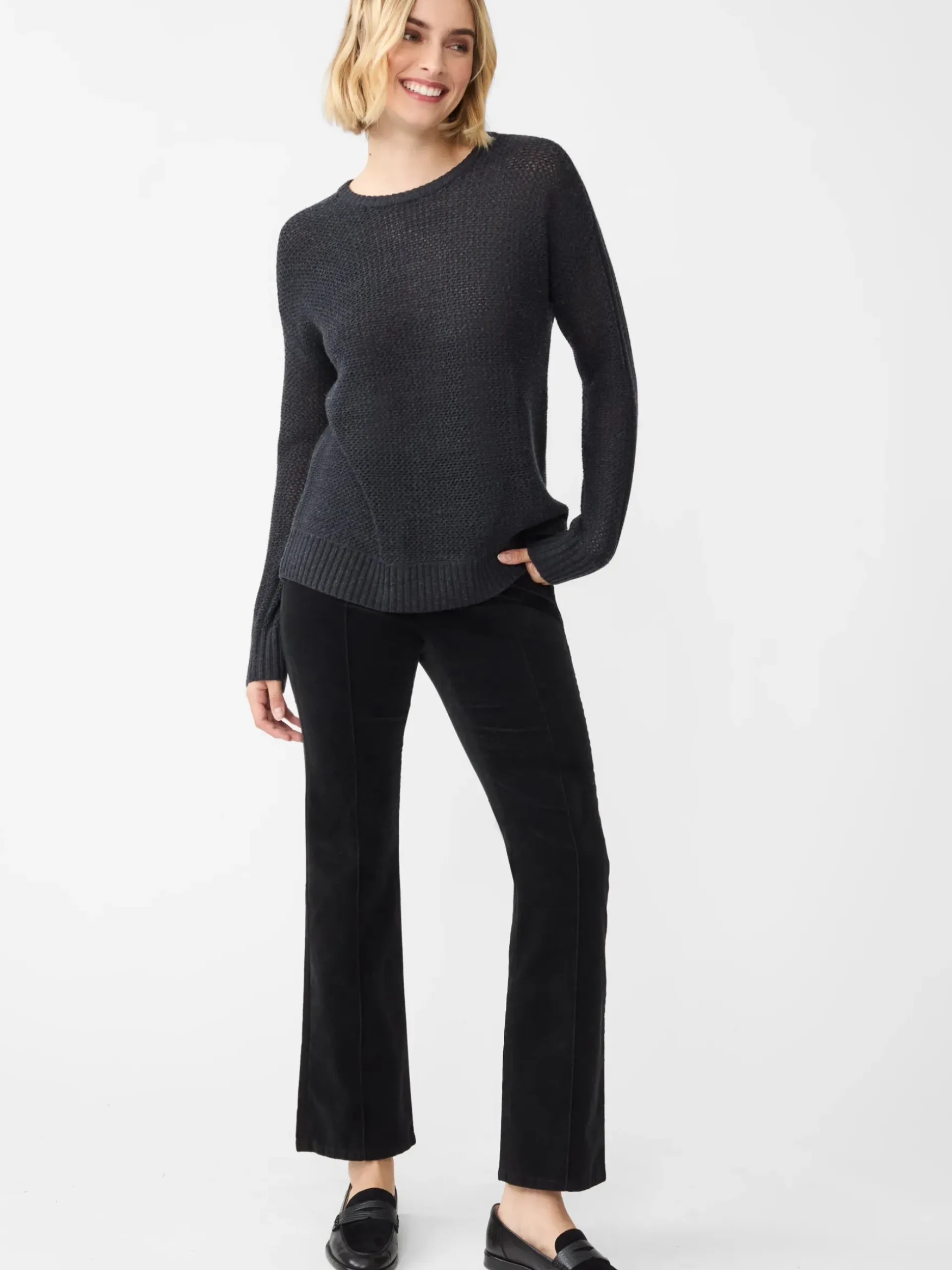 J.McLaughlin Elodie Sweater Charcoal Outlet