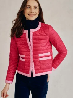 J.McLaughlin Eva Puffer Jacket Fuchsia Clearance