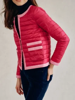J.McLaughlin Eva Puffer Jacket Fuchsia Clearance