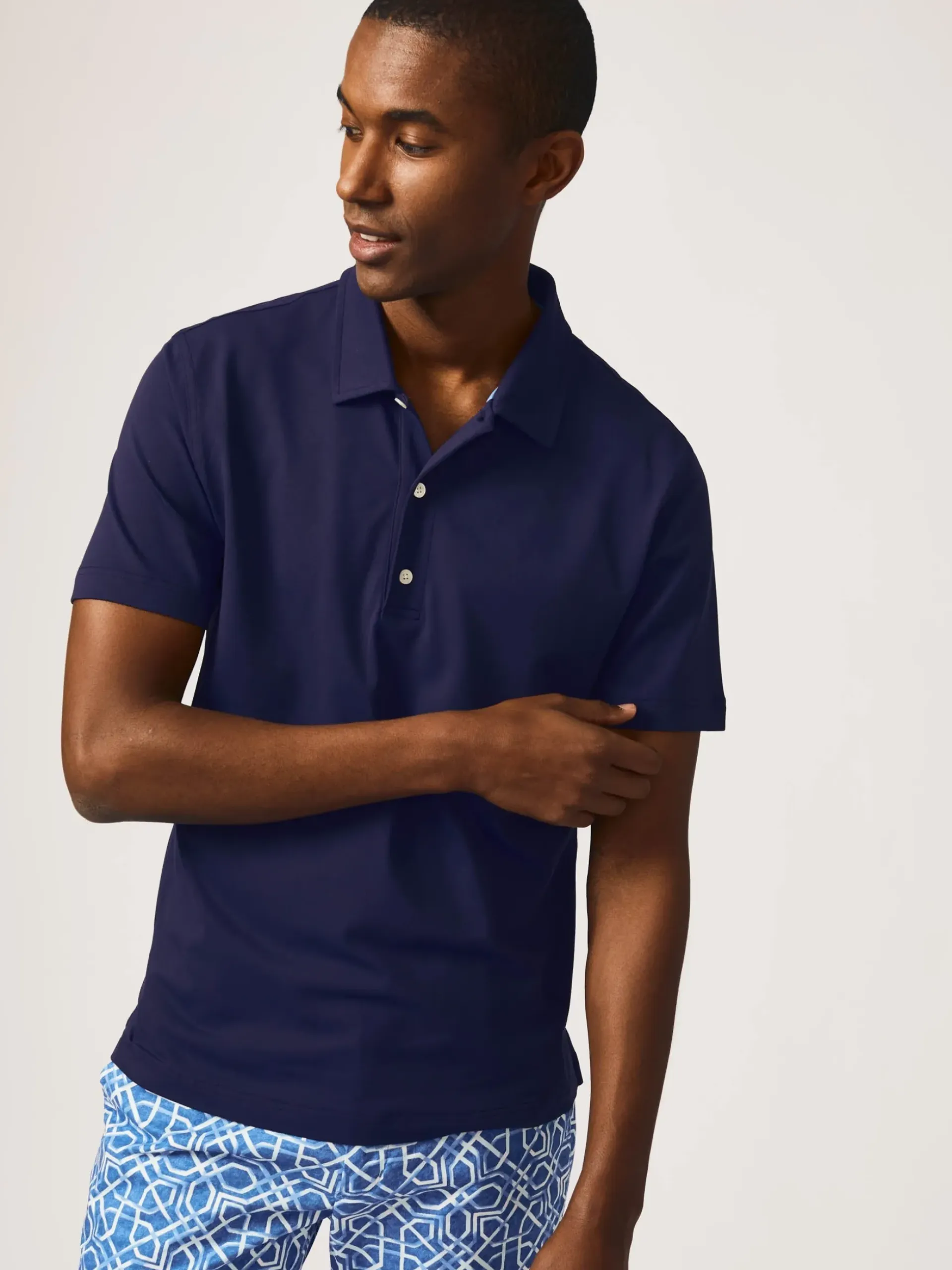 J.McLaughlin Fairhope Performance Polo Navy New