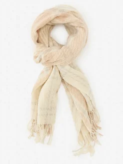 J.McLaughlin Federica Scarf in Plaid OffWhite/Camel New