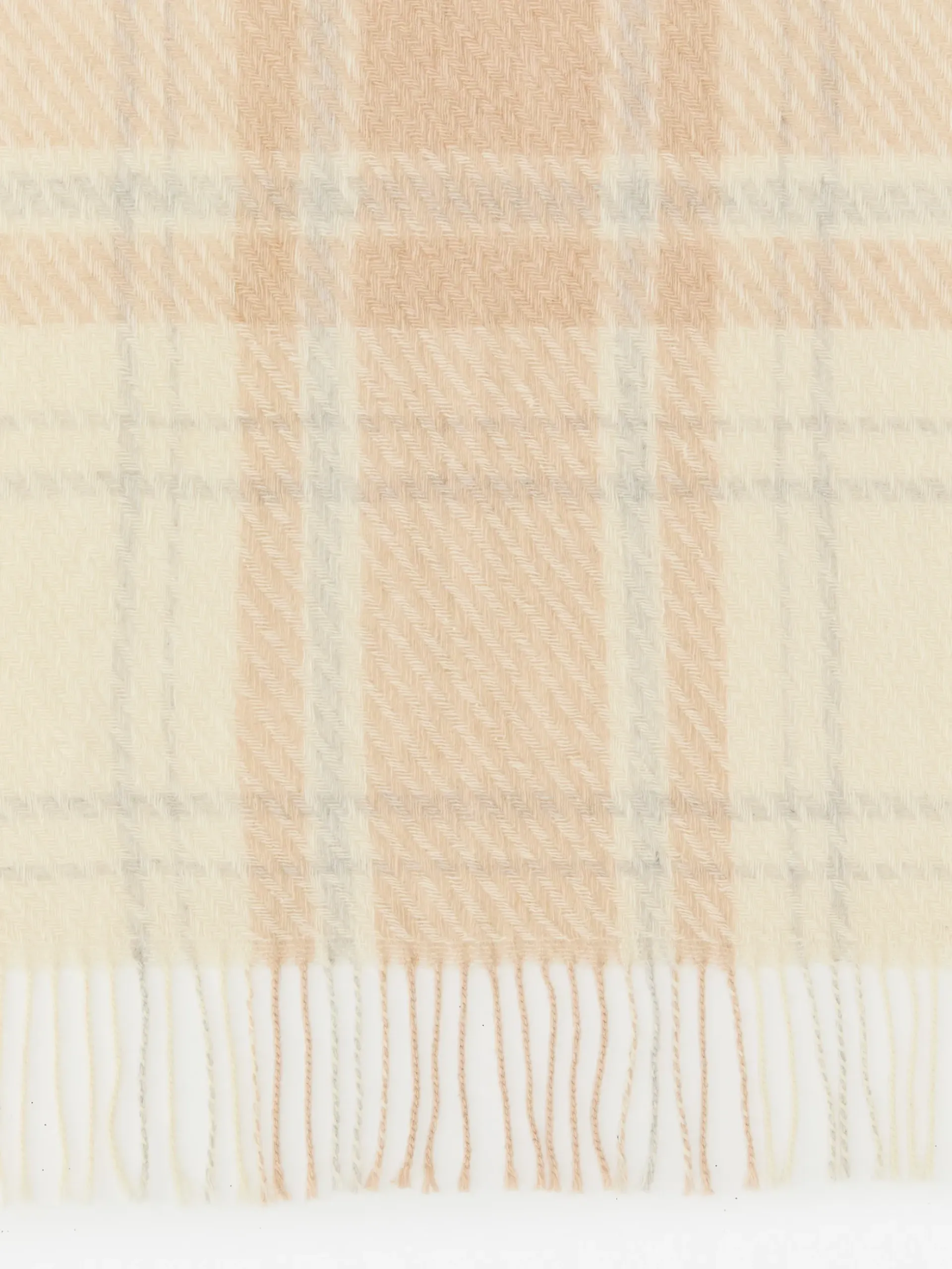 J.McLaughlin Federica Scarf in Plaid OffWhite/Camel New