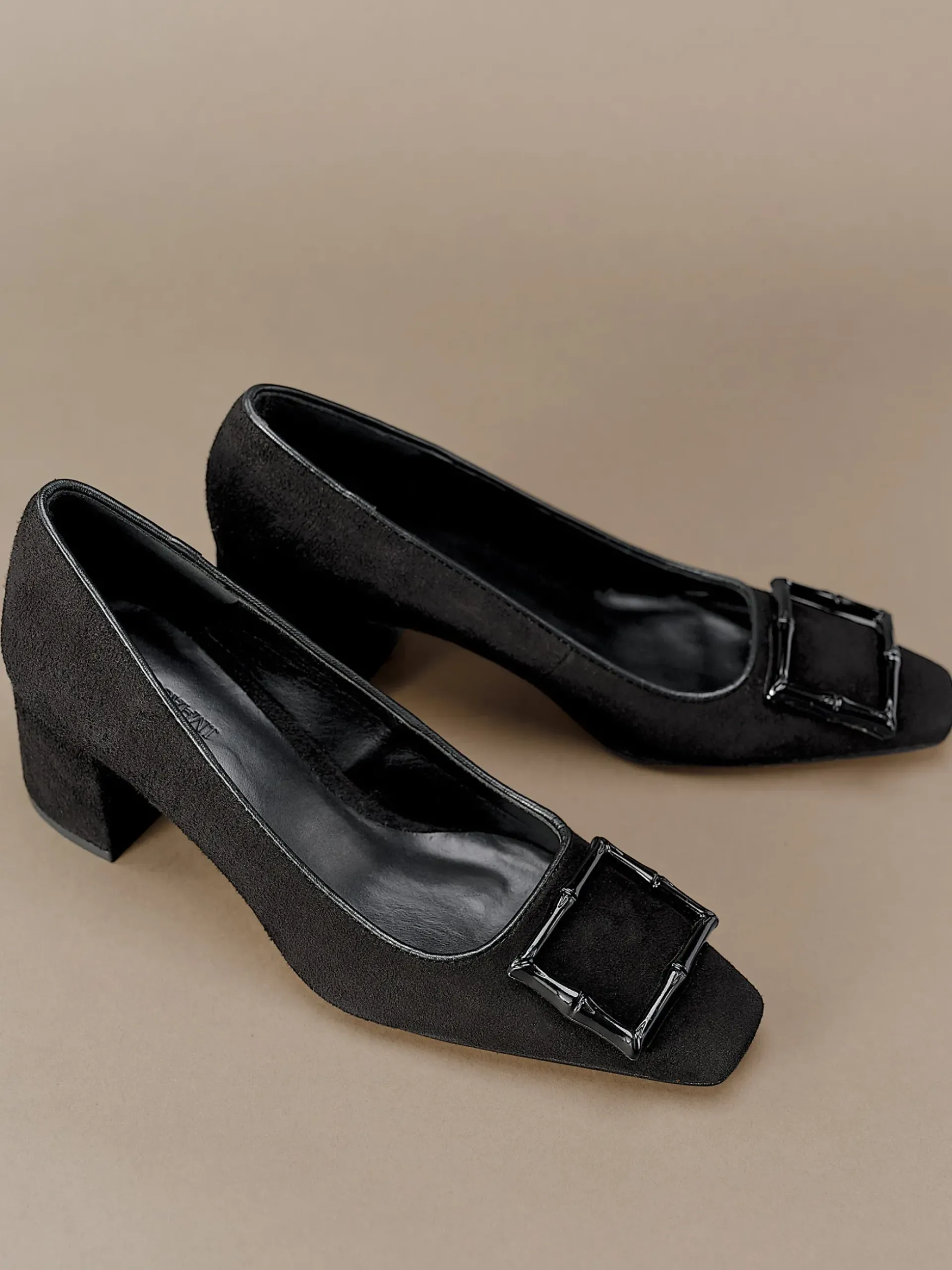 J.McLaughlin Feodora Suede Heels Black Hot