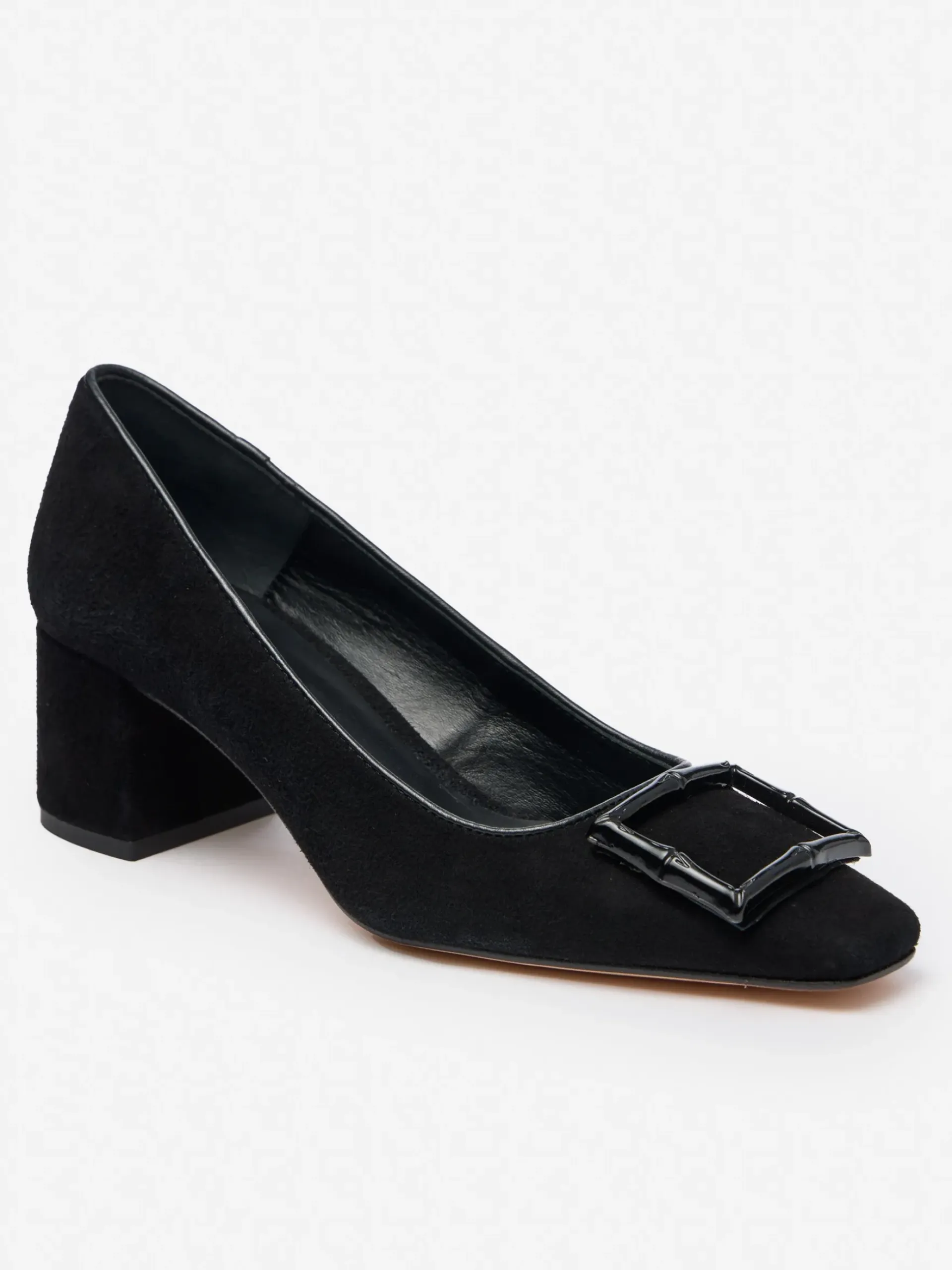 J.McLaughlin Feodora Suede Heels Black Hot