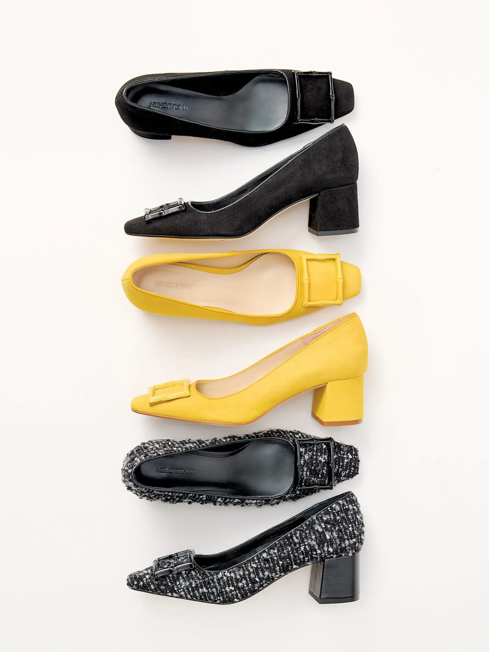 J.McLaughlin Feodora Suede Heels Black Hot