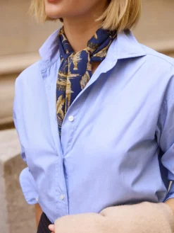 J.McLaughlin Finn Shirt Blue Fashion