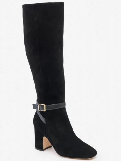 J.McLaughlin Gaia Suede Boots Black Discount