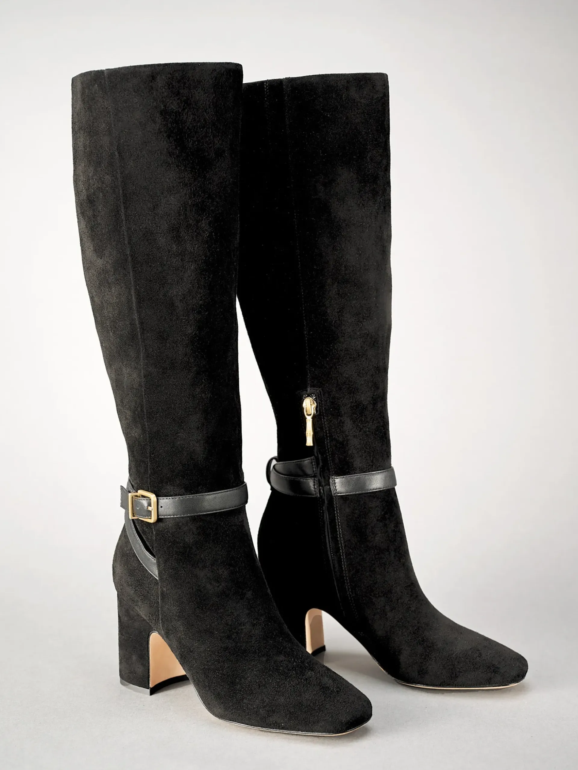 J.McLaughlin Gaia Suede Boots Black Discount