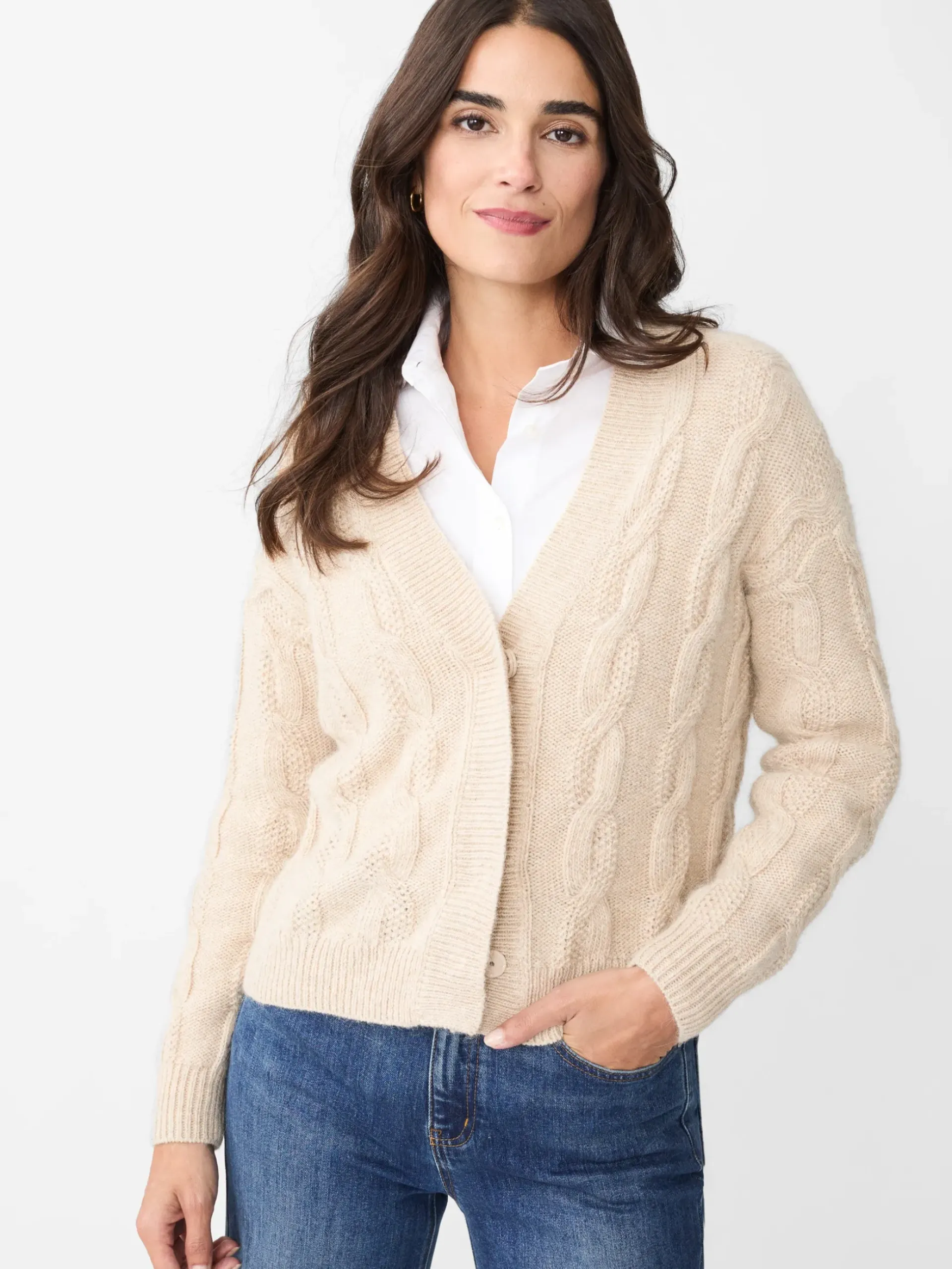 J.McLaughlin Gayle Cardigan HeatherOatmeal Sale