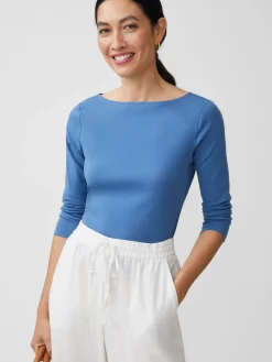 J.McLaughlin Goldie Tee DenimBlue Clearance