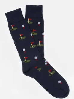 J.McLaughlin Golf Tee Socks Navy Clearance