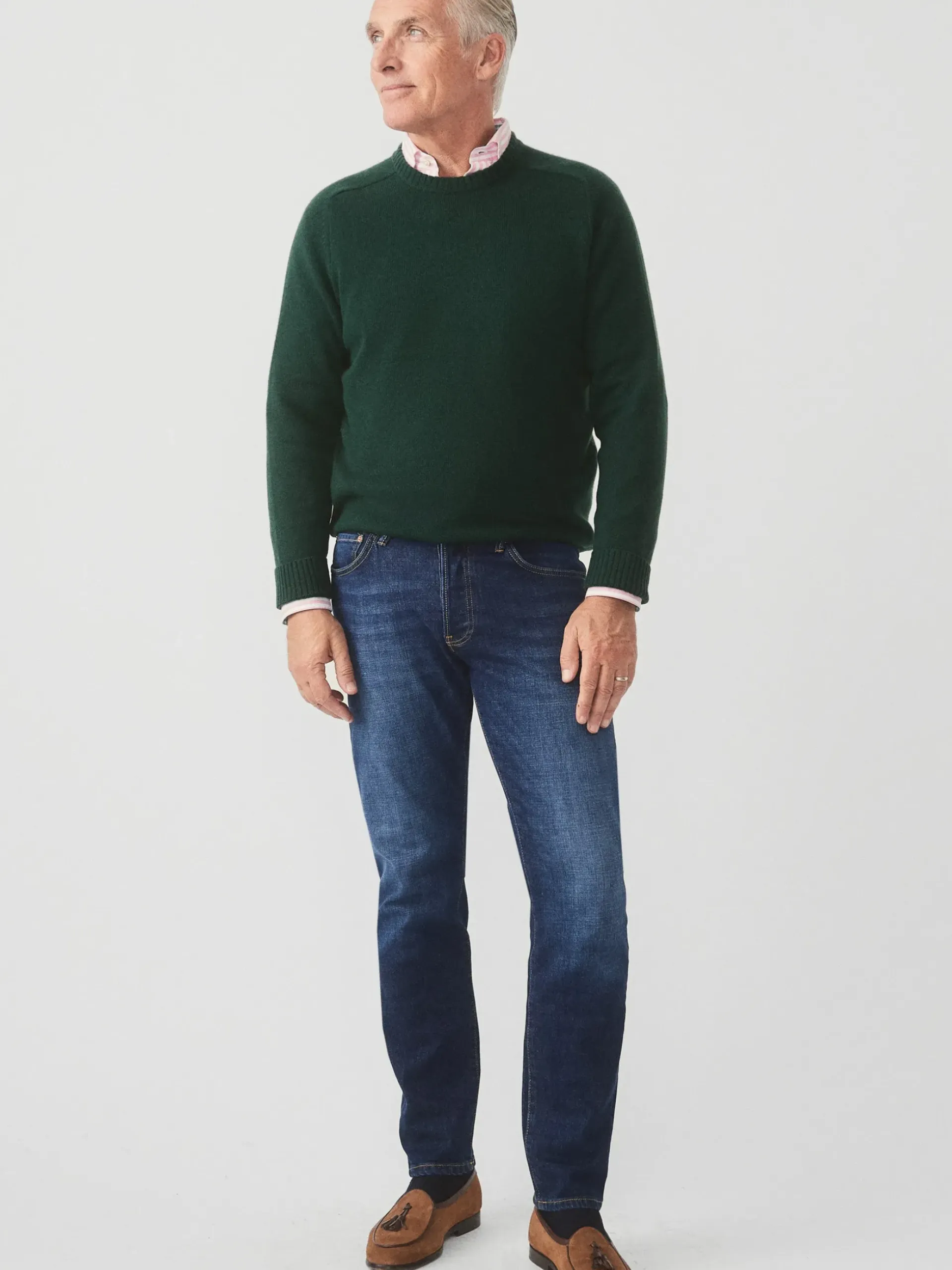 J.McLaughlin Gordon Cashmere Sweater BottleGreen Best