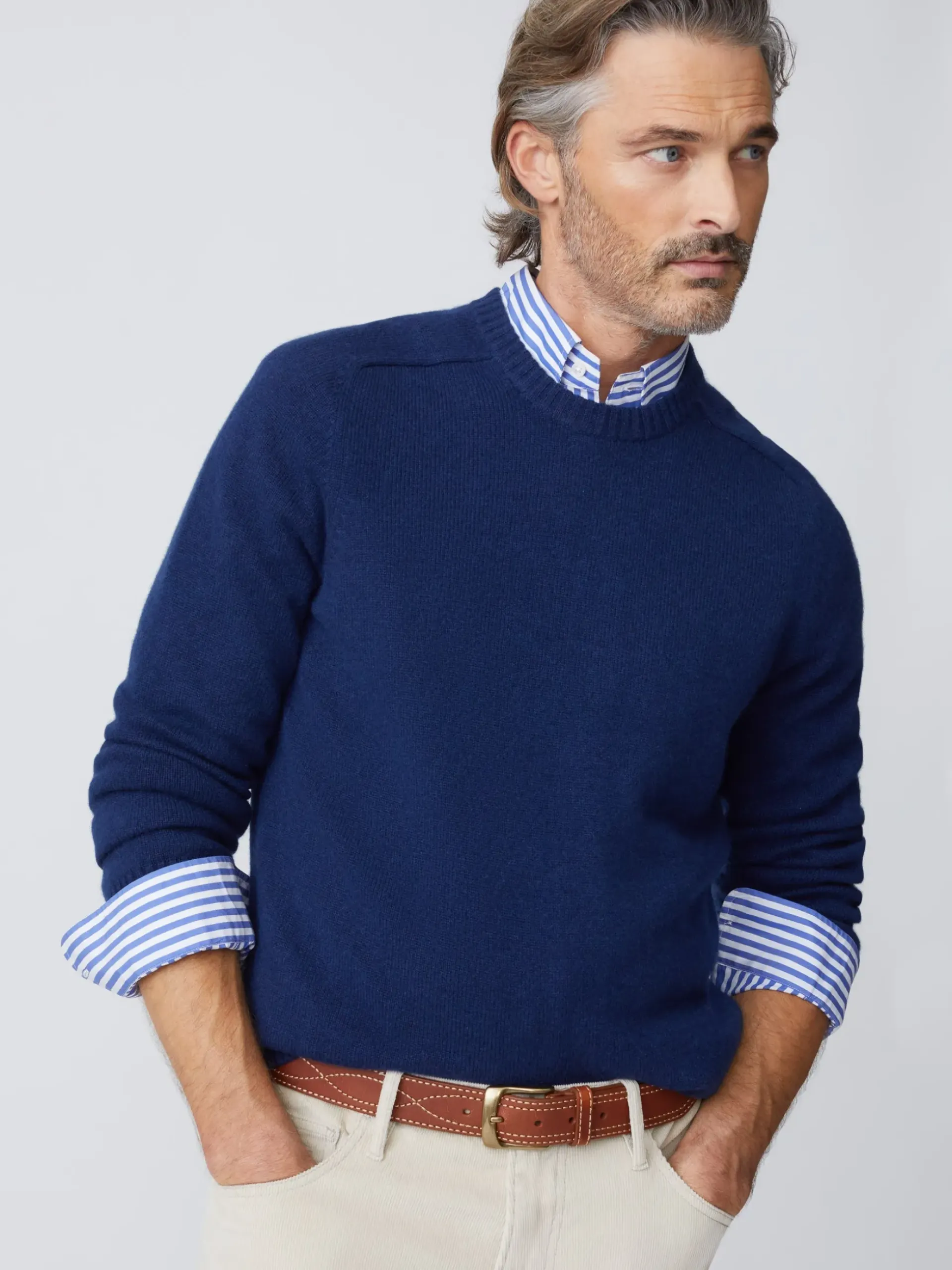 J.McLaughlin Gordon Cashmere Sweater ClassicNavy Discount