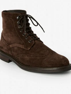 J.McLaughlin Harris Wingtip Country Boots DarkBrown Discount