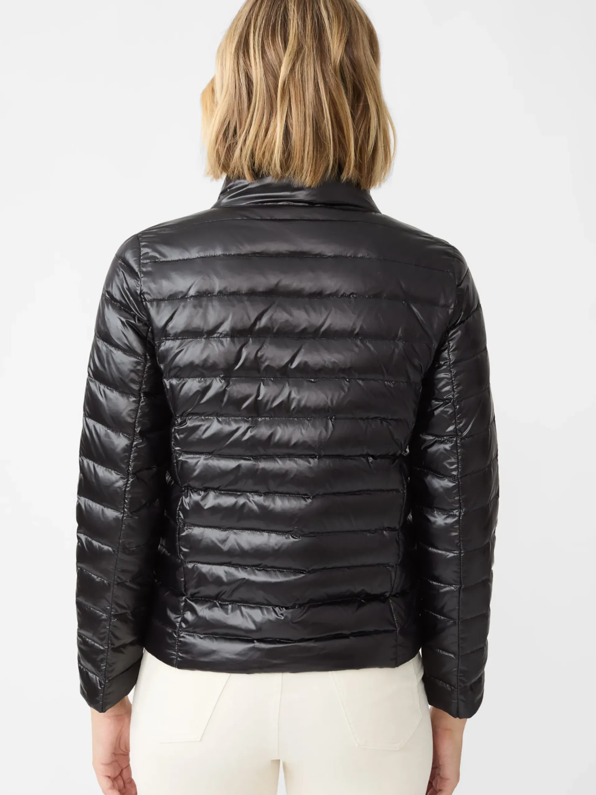 J.McLaughlin Hayes Puffer Jacket ShinyBlack New