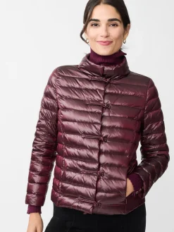 J.McLaughlin Hayes Puffer Jacket ShinyWine New