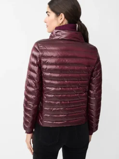 J.McLaughlin Hayes Puffer Jacket ShinyWine New