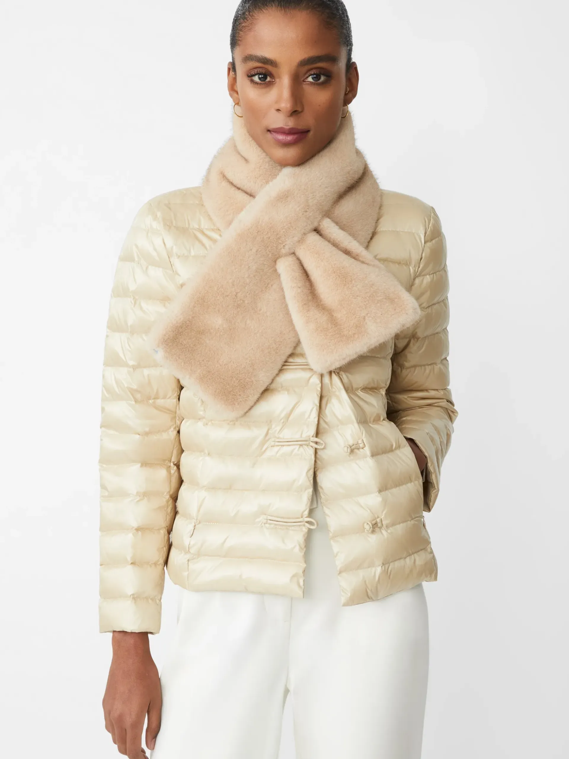 J.McLaughlin Hayes Puffer Jacket Champagne Hot