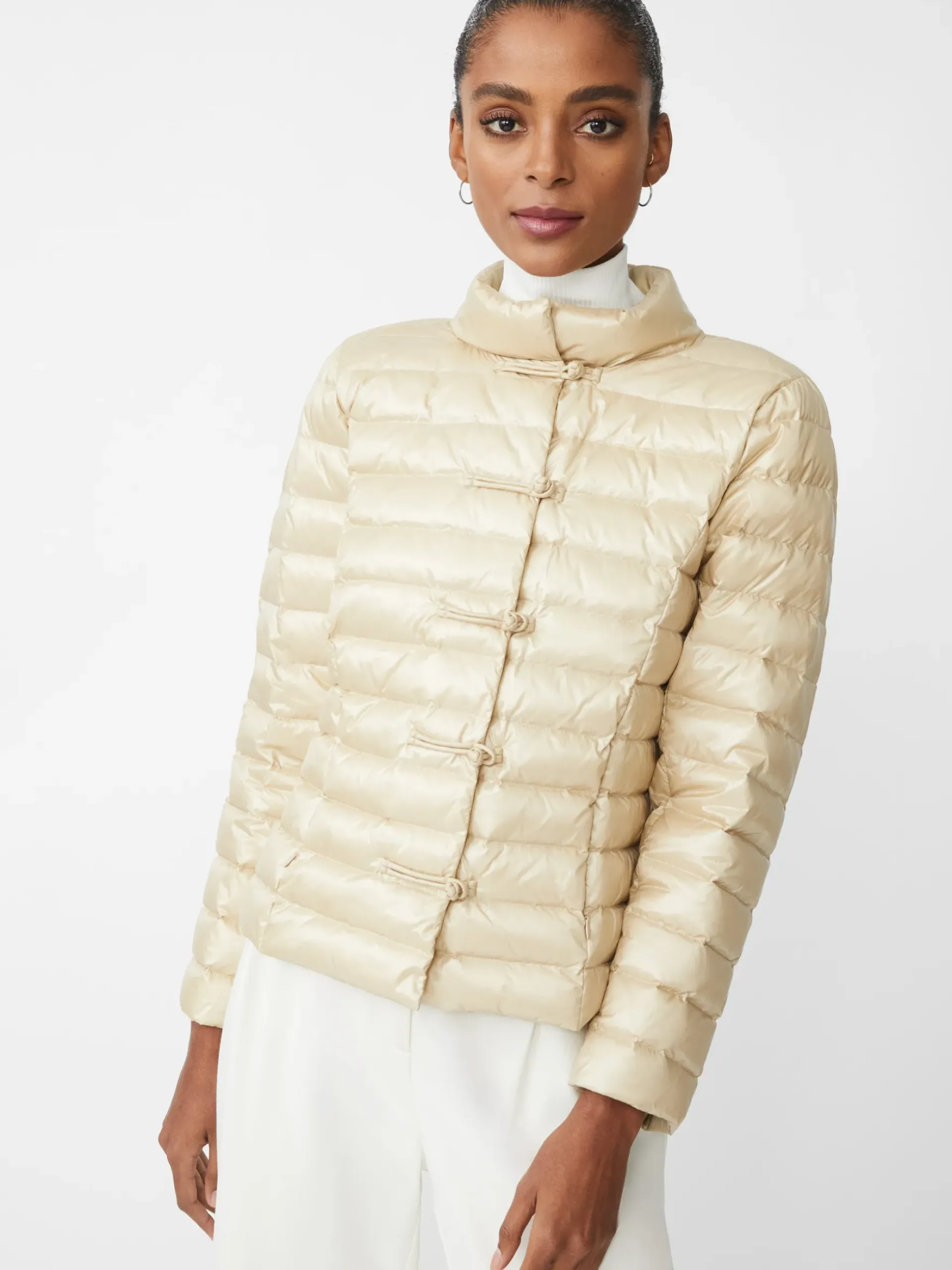 J.McLaughlin Hayes Puffer Jacket Champagne Hot