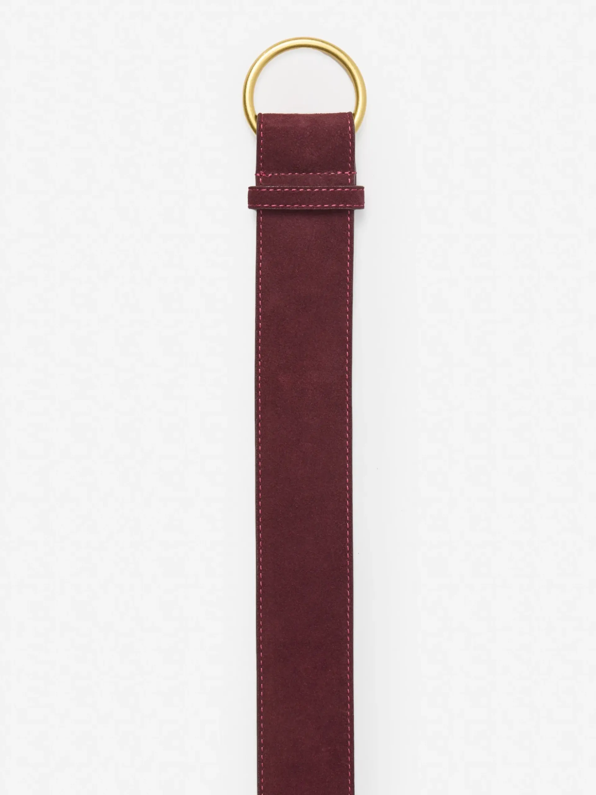 J.McLaughlin Isobel Suede Belt Burgundy Hot