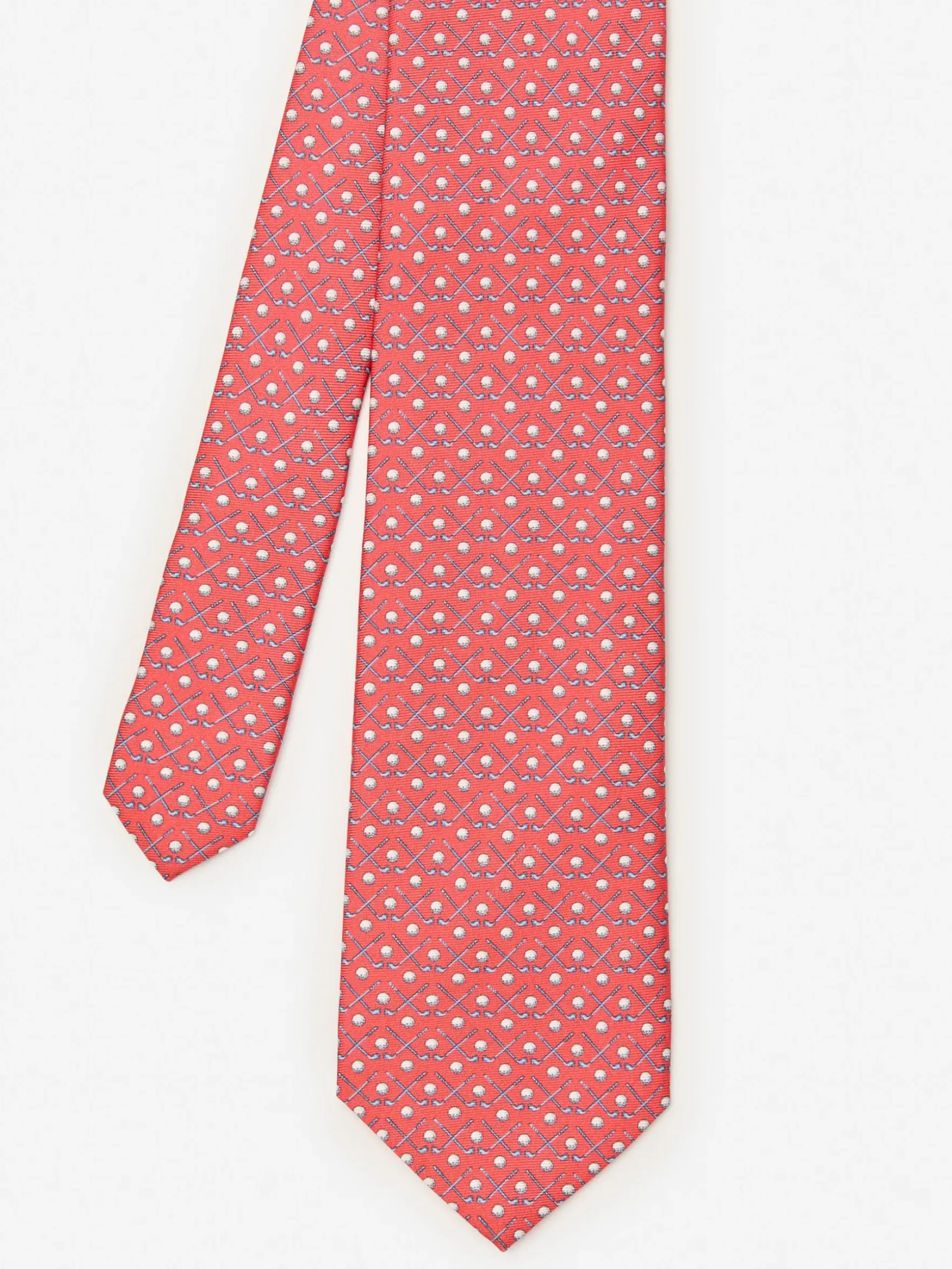 J.McLaughlin Italian Silk Tie in Golf Red Discount