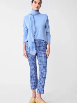 J.McLaughlin Ivy Pants in Layered Lines Navy/Blue New